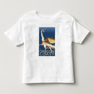 Oregon-Küsten-Krake Kleinkind T-shirt