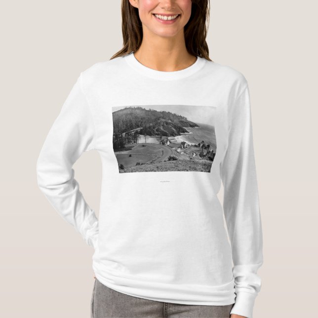 Oregon-Küsten-Landstraße an Heceta Kopf T-Shirt (Vorderseite)
