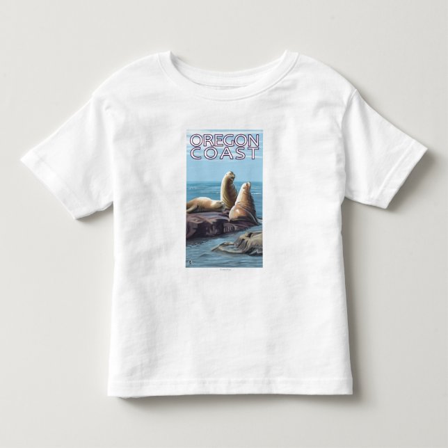 Oregon-Küsten-Seelöwen Kleinkind T-shirt (Vorderseite)