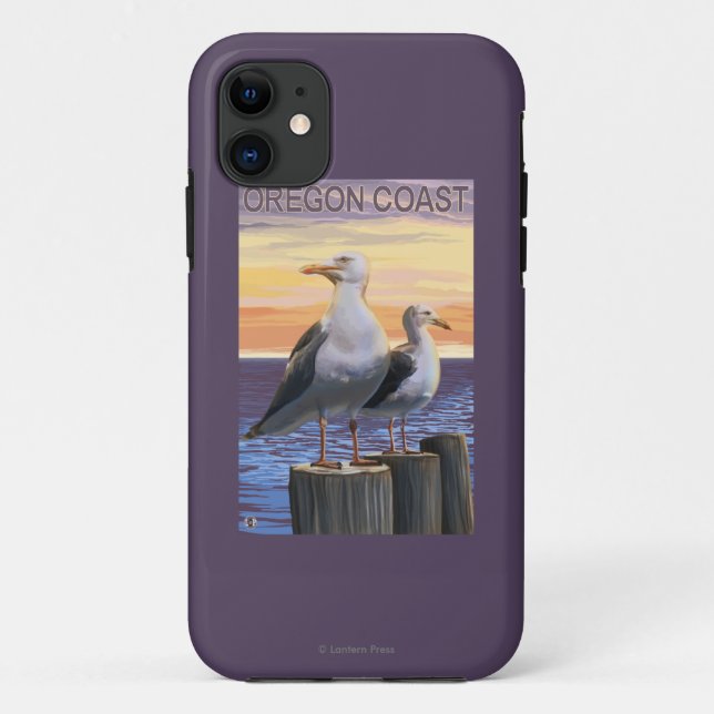 Oregon-Küsten-Seemöven Case-Mate iPhone Hülle (Rückseite)