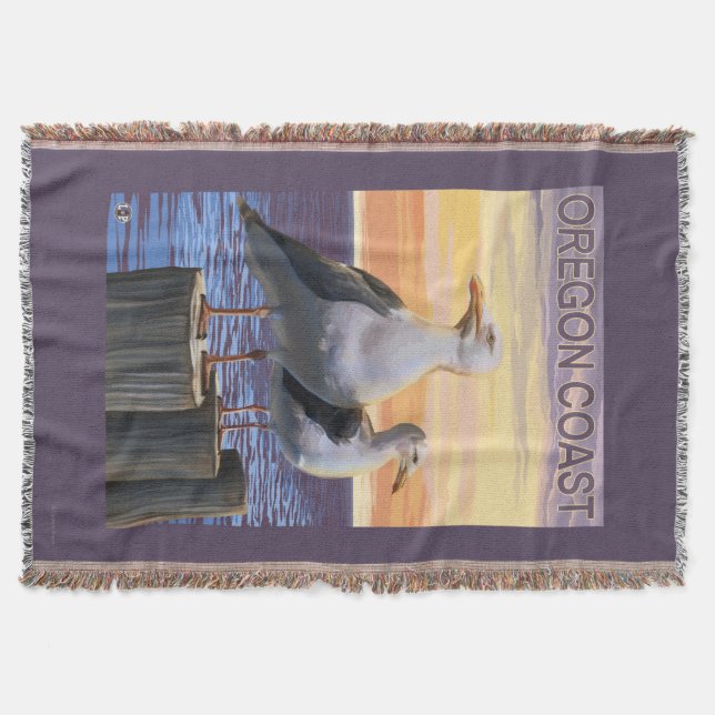 Oregon-Küsten-Seemöven Decke (Vorderseite)