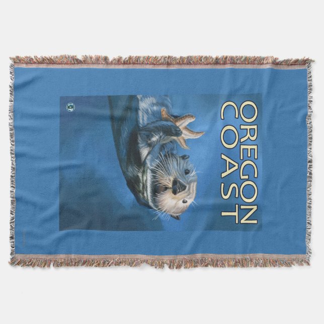 Oregon-Küsten-Seeotter Decke (Vorderseite)