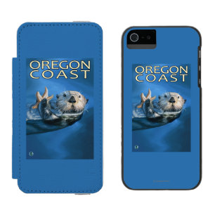 Oregon-Küsten-Seeotter Incipio Watson™ iPhone 5 Geldbörsen Hülle