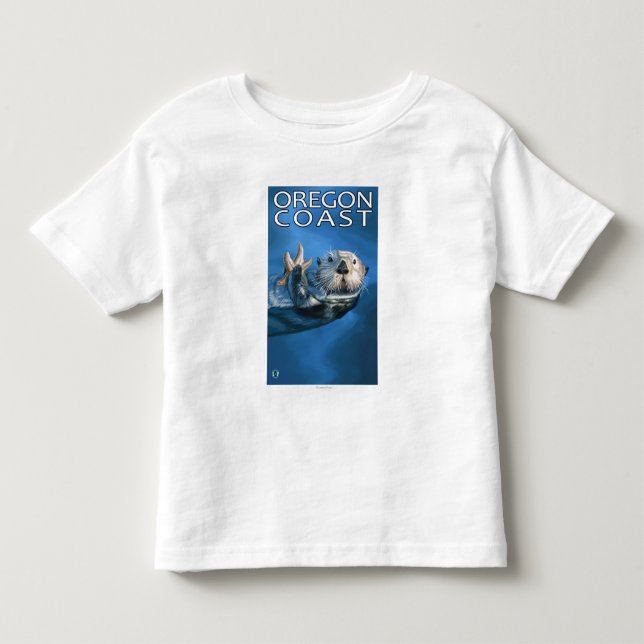 Oregon-Küsten-Seeotter Kleinkind T-shirt (Vorderseite)
