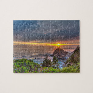 Oregon-Küsten-Sonnenuntergang