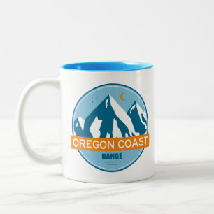 Oregon Küstengebirgssterne Mond Zweifarbige Tasse