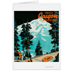 Oregon-Landstraßen, die Plakat annoncieren