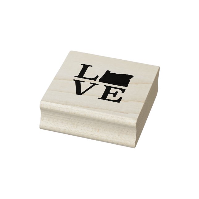 Oregon LIEBE Staat Black Gummistempel (Stempel)