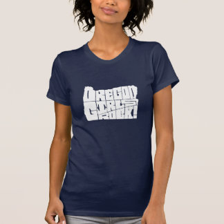 Oregon-Mädchenfelsen! (Marineblau) T-Shirt