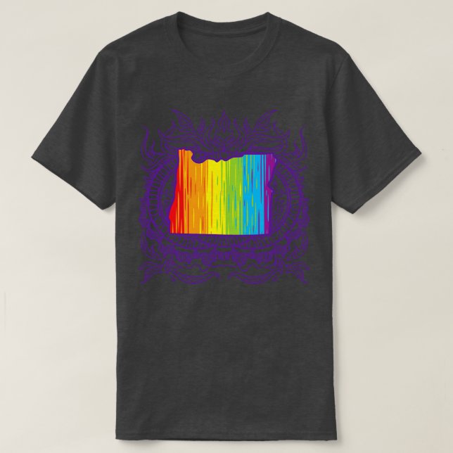 Oregon Mandala Pride T-Shirt (Design vorne)