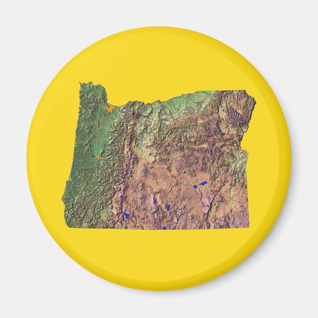 Oregon Map Magnet (Vorne)
