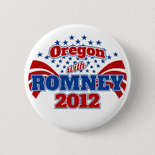 Oregon mit Romney 2012 Button