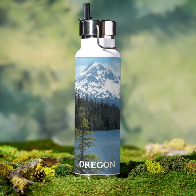 Oregon Monte Hood und Seenlandschaft Trinkflasche (Außenbereich)