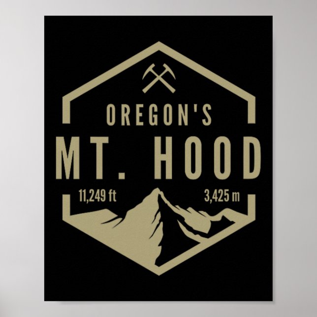 Oregon Mountain Mt. Hood  Poster (Vorne)