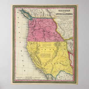 Oregon & Oberkalifornien Poster