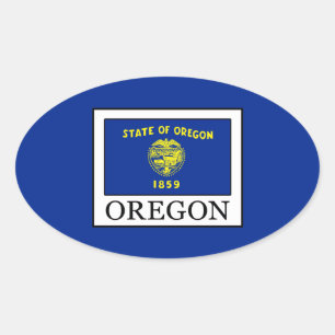Oregon Ovaler Aufkleber