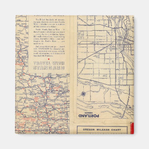 Oregon-Roadmap Magnet