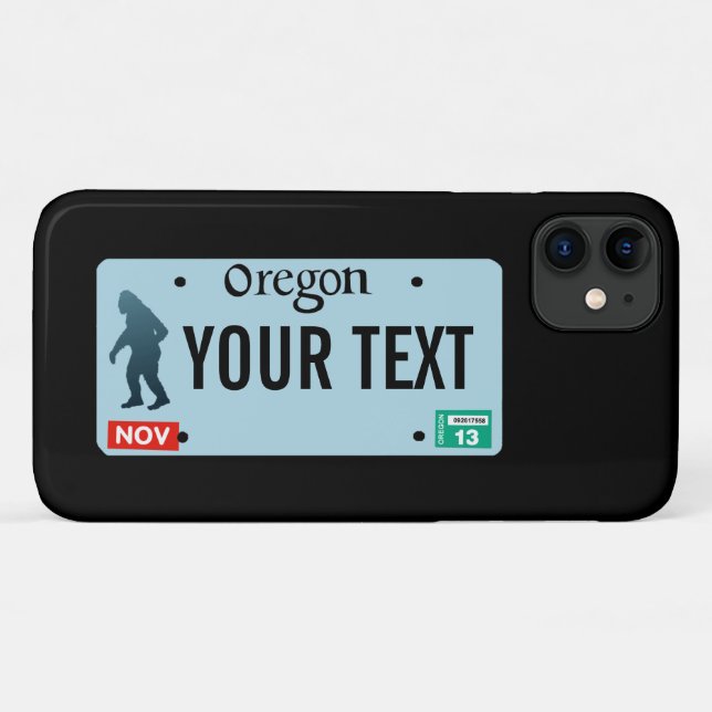 Oregon Sasquatch License Plate Case-Mate iPhone Hülle (Rückseite (Horizontal))
