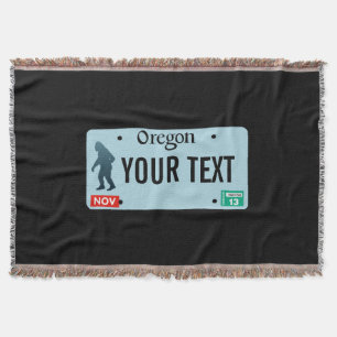 Oregon Sasquatch License Plate Decke