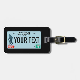 Oregon Sasquatch License Plate Gepäckanhänger