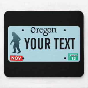 Oregon Sasquatch License Plate Mousepad