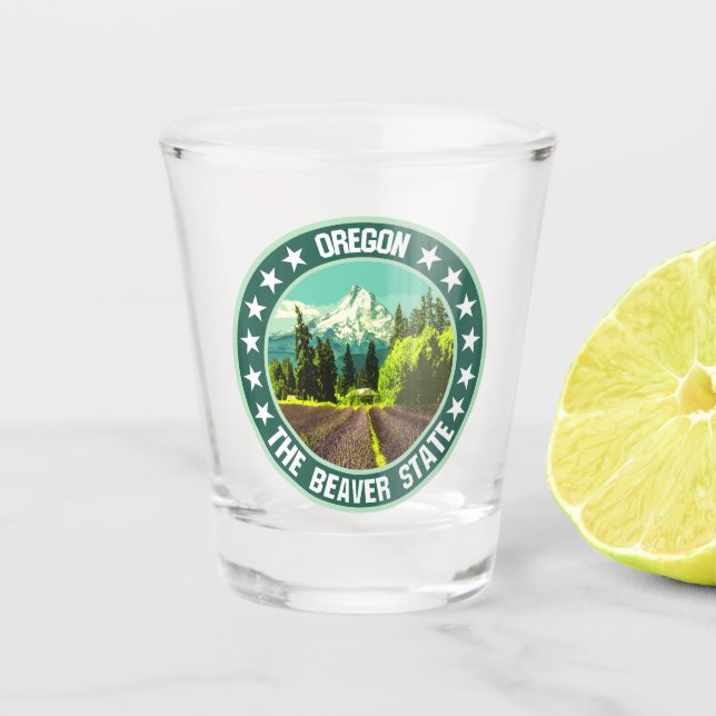 Oregon Schnapsglas (Vorderseite)