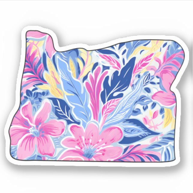 Oregon - Sommeraufkleber - Lilly Inspiriert Aufkleber (Vorderseite)