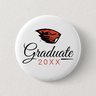 Oregon Staat Beavers Biberkopf Button