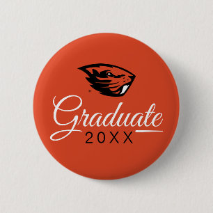 Oregon Staat Beavers Biberkopf Button