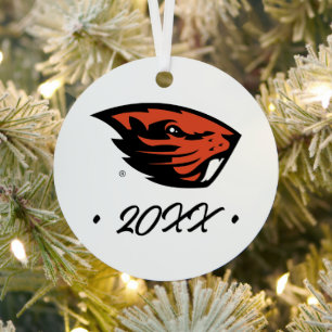 Oregon Staat Beavers   Biberkopf Ornament Aus Metall
