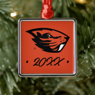 Oregon Staat Beavers Biberkopf Ornament Aus Metall