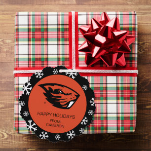 Oregon Staat Beavers   Biberkopf Ornament Karte