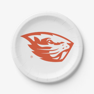 Oregon Staat Beavers   Biberkopf Pappteller
