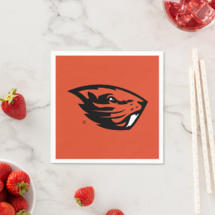 Oregon Staat Beavers   Biberkopf Serviette