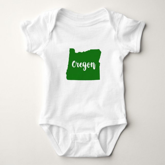 Oregon Staat Green Baby Strampler (Vorderseite)