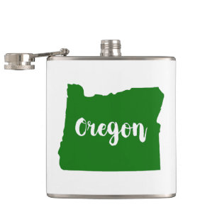 Oregon Staat Green Flachmann