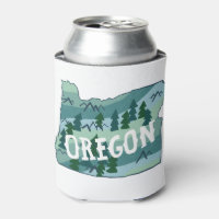 Oregon Staat Illustrierte Karte