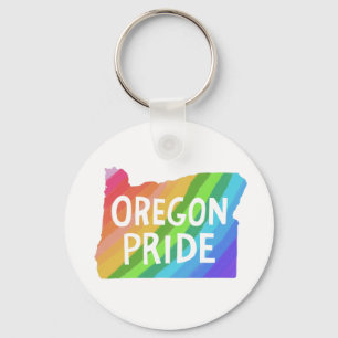 Oregon Staat Karte Beschreibung RAINBOW PRIDE Schlüsselanhänger