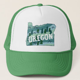 Oregon Staat Karte Beschreibung Truckerkappe