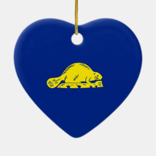Oregon-Staats-Flaggen-Entwurf Keramikornament
