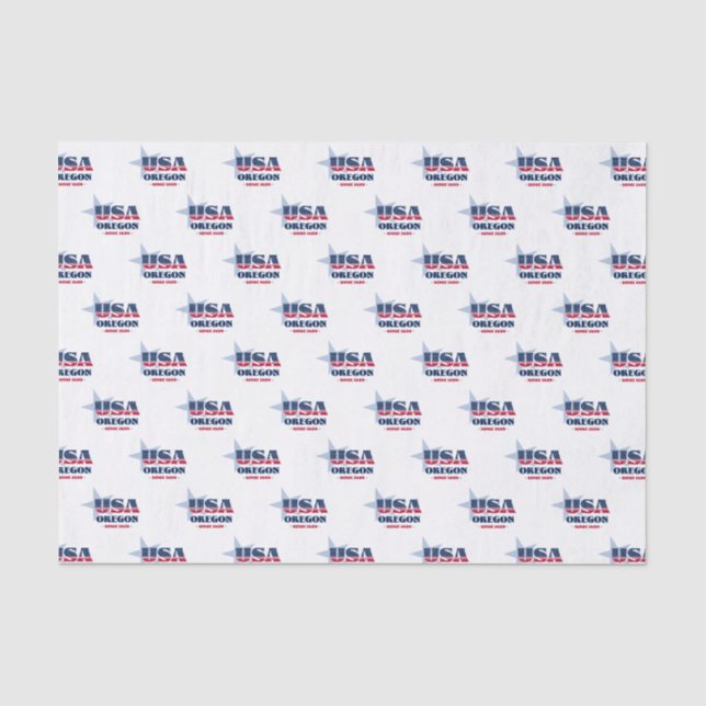 Oregon Staatsstolz Tissue Paper Seidenpapier (Vorderseite)