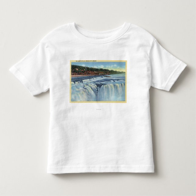Oregon-Stadt, ORWillamette fällt ViewCity ODER Kleinkind T-shirt (Vorderseite)