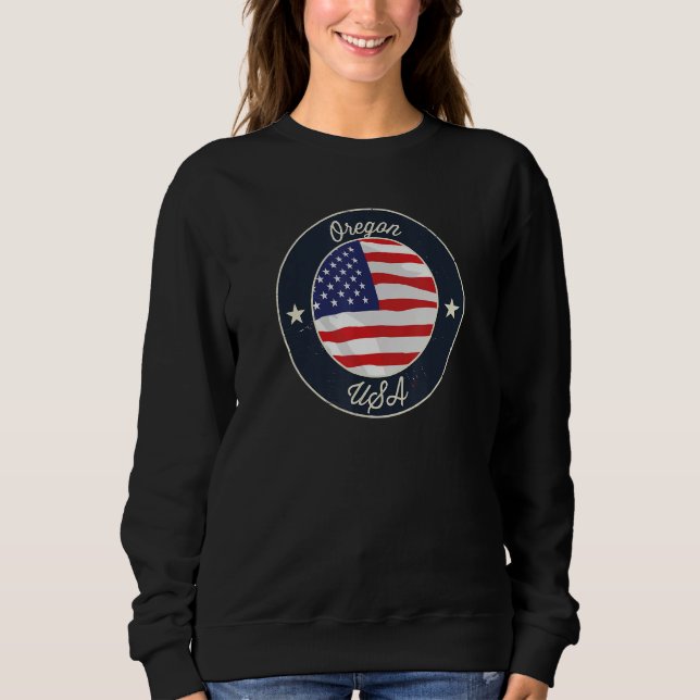Oregon State Souvenir Retro Graphic Sweatshirt (Vorderseite)