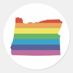 oregon stolz. runder aufkleber