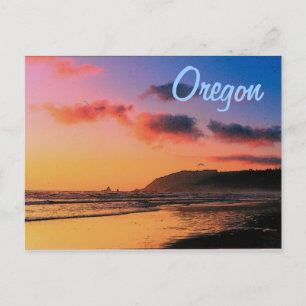 Oregon Sunset Postcard Postkarte