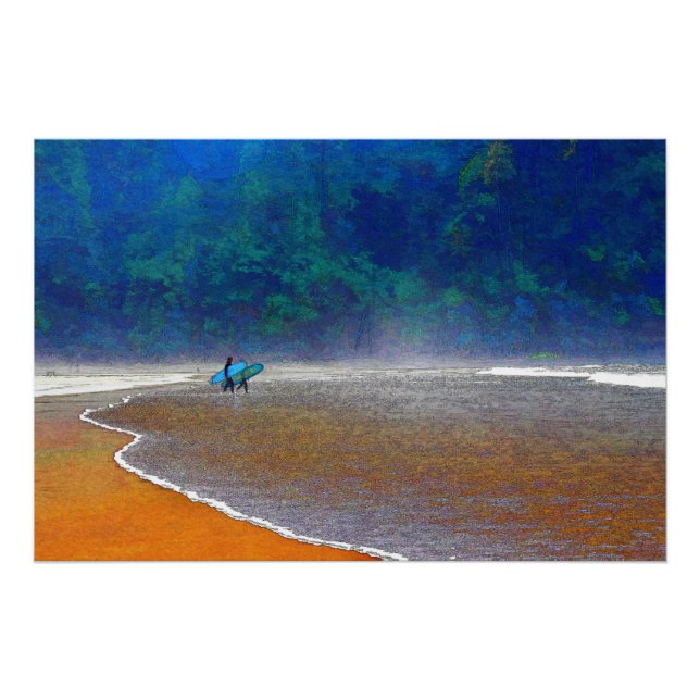 Oregon Surfer Glänzendes Poster (Vorderseite)