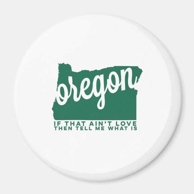 oregon | TEXTE | grün Magnet (Vorne)