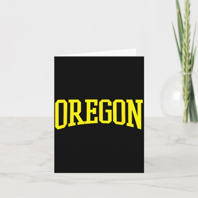 Oregon - Throwback Design - Clic  Karte (Vorderseite)