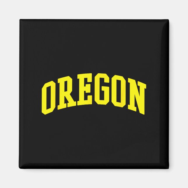 Oregon - Throwback Design - Clic  Magnet (Vorne)