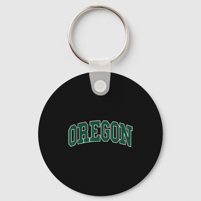 Oregon - Throwback Design - Clic  Schlüsselanhänger (Vorderseite)